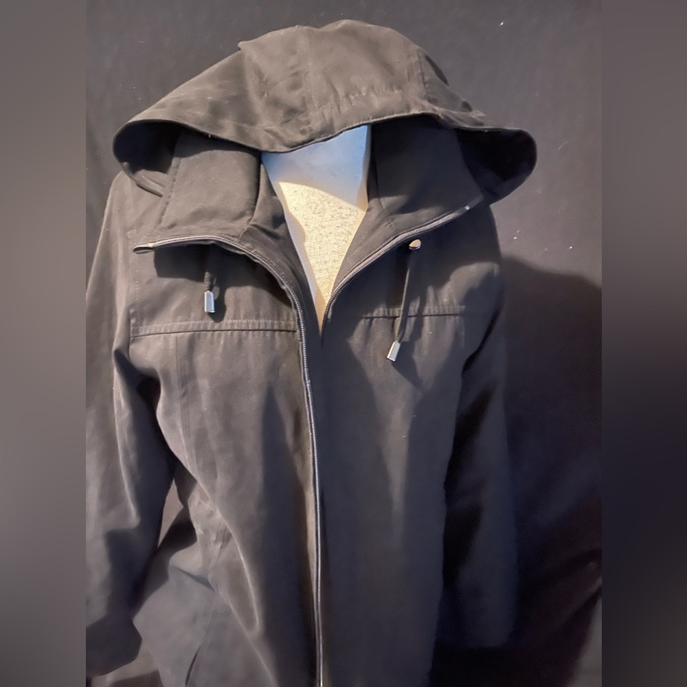 London fog trenchcoat waist black xs